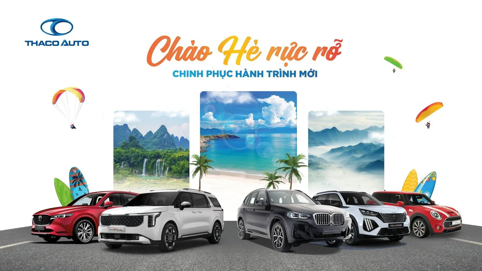 TRẢI NGHIỆM HÈ RỰC RỠ CÙNG THACO AUTO VỚI NHIỀU HOẠT ĐỘNG HẤP DẪN