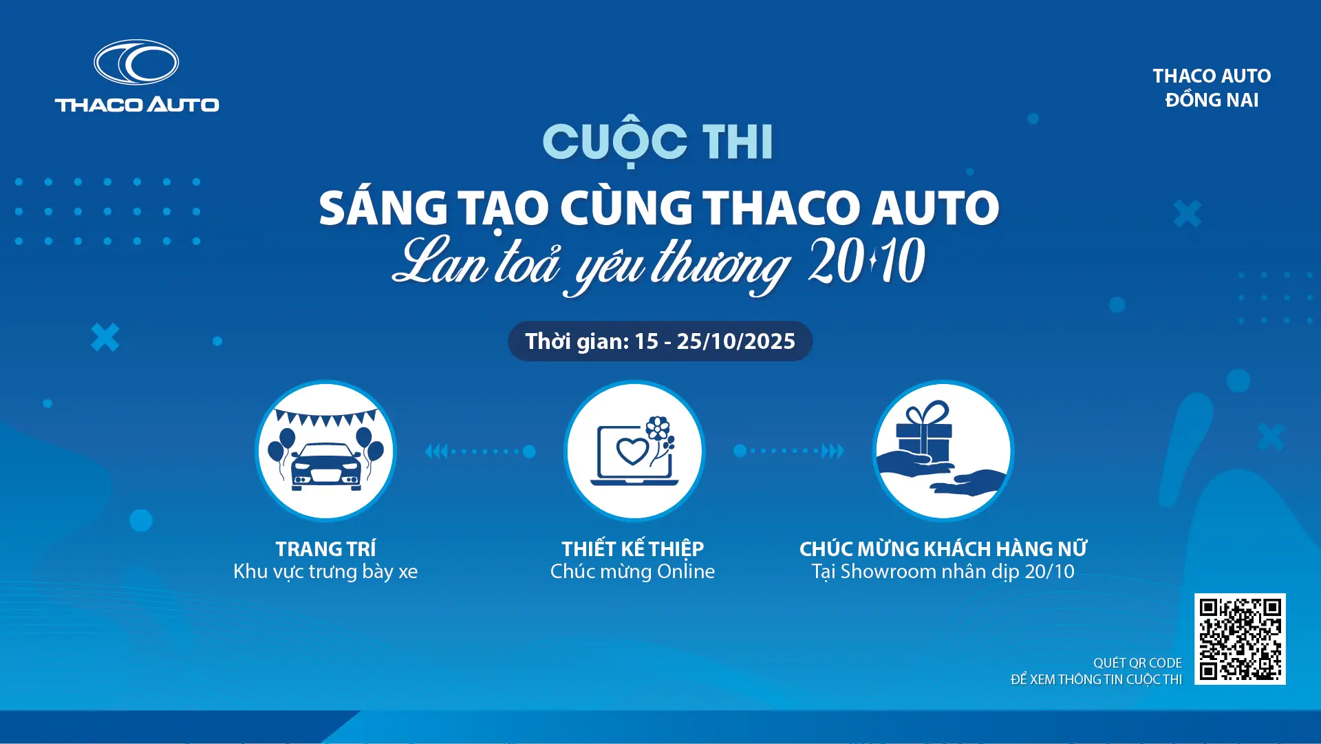 THACO AUTO ĐỒNG NAI PHÁT ĐỘNG CUỘC THI “SÁNG TẠO CÙNG THACO AUTO – LAN TỎA YÊU THƯƠNG 20/10"
