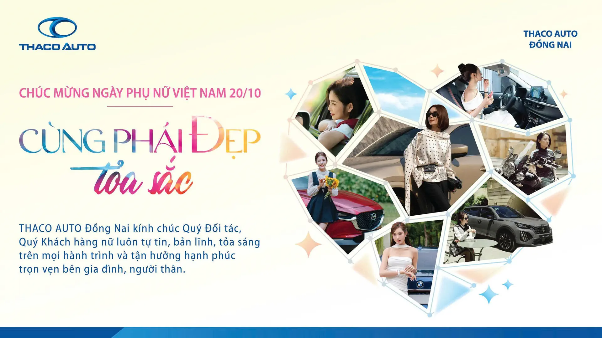 THACO AUTO ĐỒNG NÀI CÙNG PHÁI ĐẸP TỎA SẮC